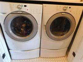 Whirlpool Front Loading Washer and Dryer 