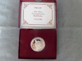 Commemorative Half Dollar 1732-1982 90% Silver 
