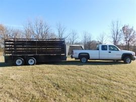 GMC and Stock Trailer 