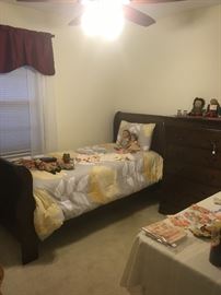 Nice Twin Bed with matching Dresser & Night Stand