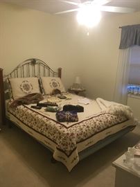 Full Size Bed. Bedding,Vintage Ladies Items.