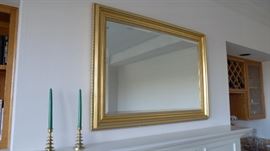 beveled gilt mirror