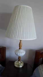 milk glass lamp