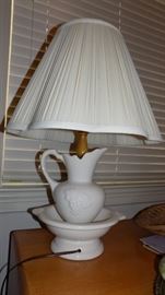 pitcher/bowl lamp