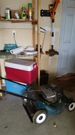 Craftsman self-propelled mower with bagger. Great condition. Used all summer and fall. $110