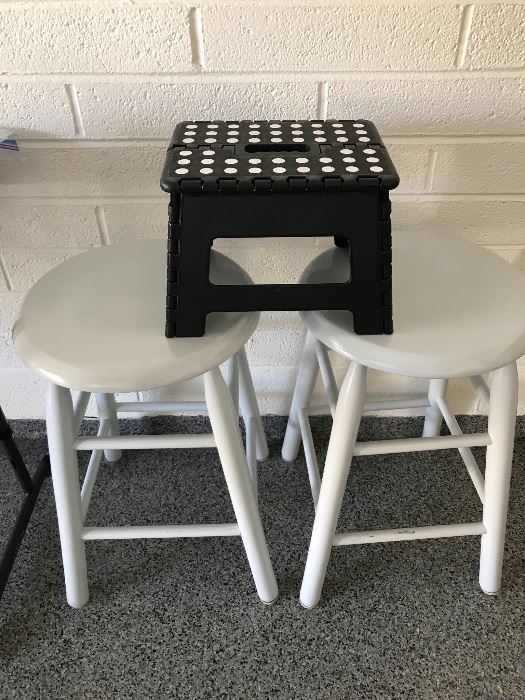 Step stool, counter stools
