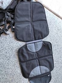 Seat protector, goes under a baby or booster seat