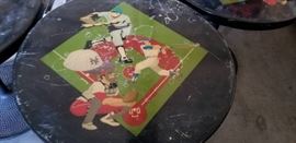 2 30 Round Tables with Baseball