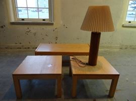 3 Piece Table and Side Tables with Lamp