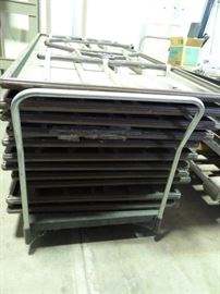 8FT Cart with 11 8ft Folding Tables