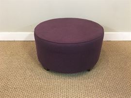 Round Purple Ottoman