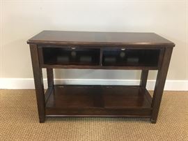 Dark Wood Entertainment Console
