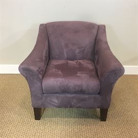Purple Microfiber Arm Chair