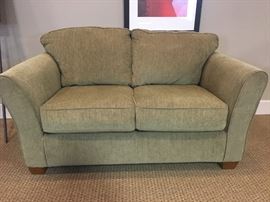 Natural Chenille Loveseat