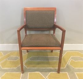 Thin Arm Light Wood Arm Chair