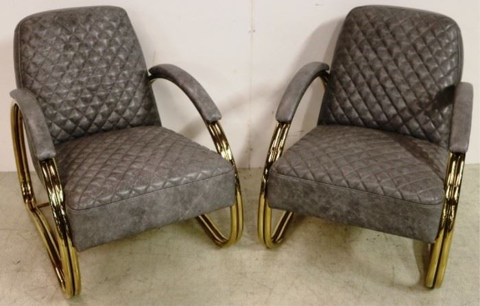 Sarreid leather chairs
