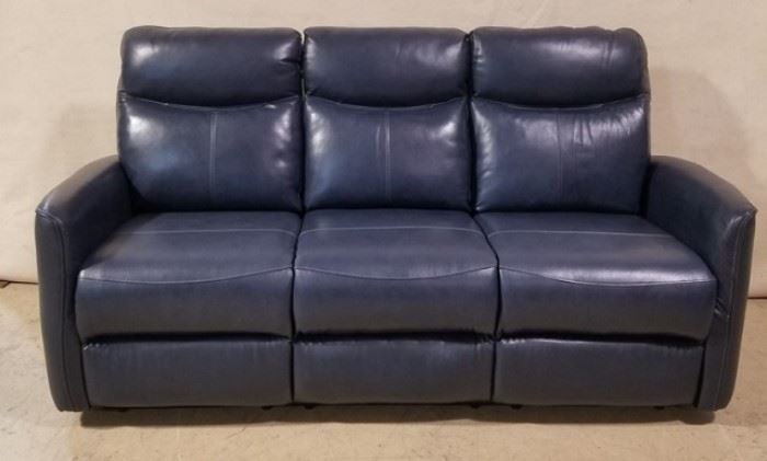 Leather Italia blue motion sofa