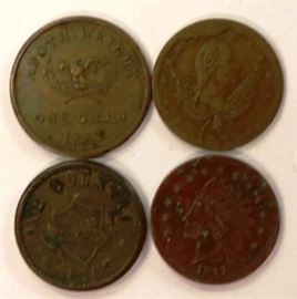 Civil war coins