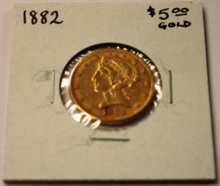 1882 $5 Gold