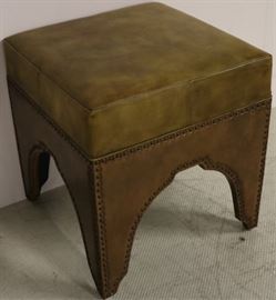 Sarreid leather stool