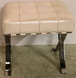 Sarreid leather foot stool