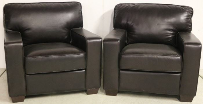 Lazzaro leather armchairs