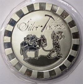 Silver Towne 5oz. Poker Chip 
