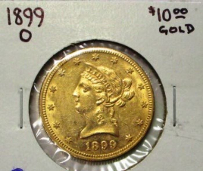 1899 $10 Gold Liberty 
