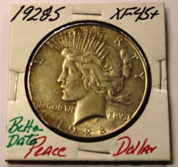 1928-S Peace silver dollar