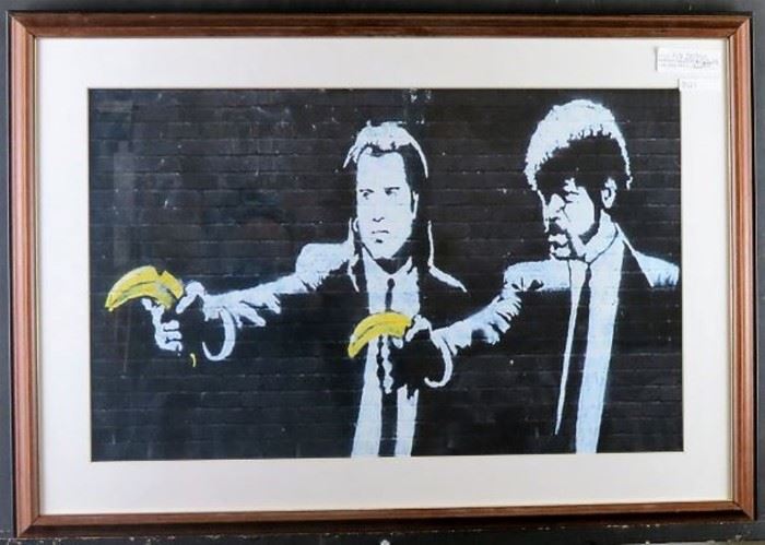 Pulp Fiction by graffiti artist Banksy