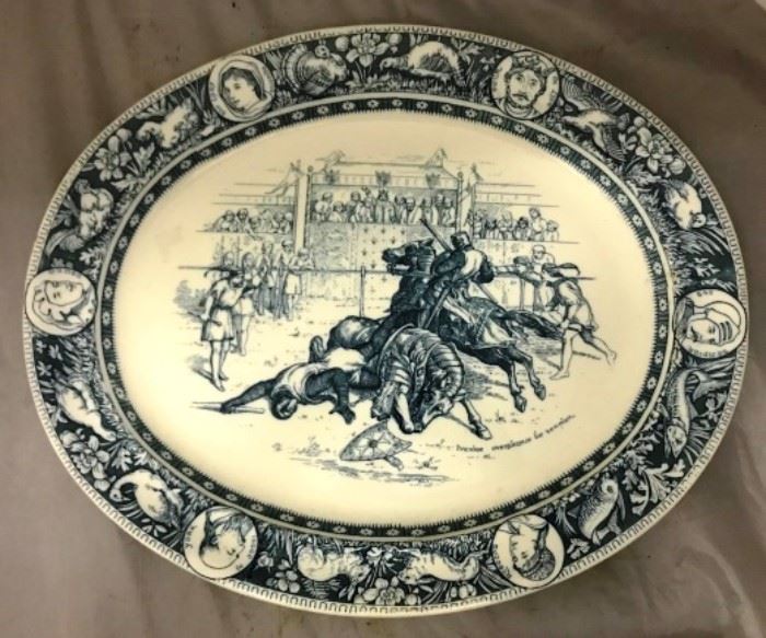 Ivanhoe oval serving platter