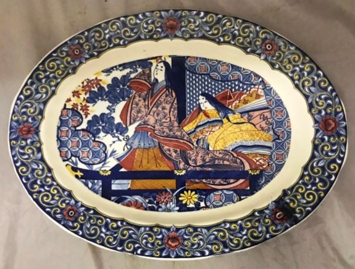 Oriental oval platter