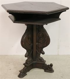 Nicely carved accent table