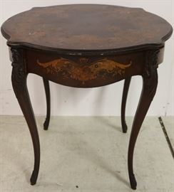Nice French inlaid side table
