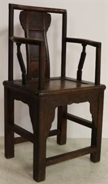 Orientalist wooden arm chair