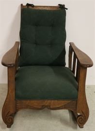 Original finish oak Morris chair