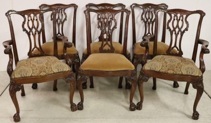 Lovely set of Chippendale chairs