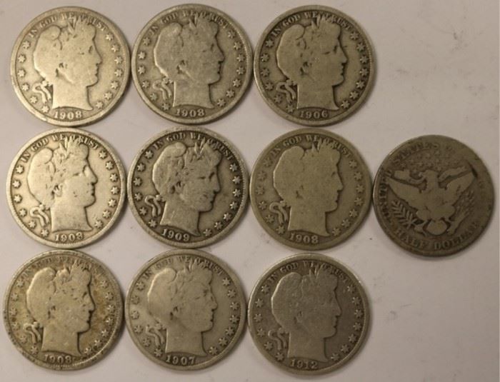 Barber half dollars