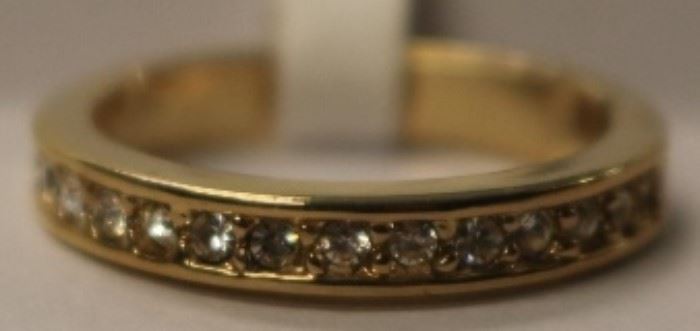 Gold over sterling ring