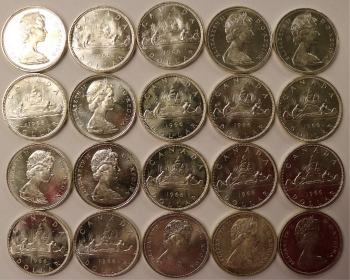 Canadian silver 1 oz coins