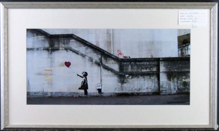 Girl with Balloon by Graffiti Artist Banksy