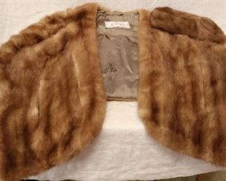 Vintage fur shawl