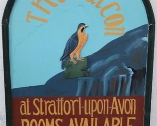 Wooden wall sign