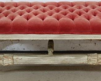 Regency upholstered bench