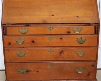 Antique slant front bureau desk