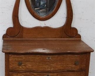 Oak princess dresser
