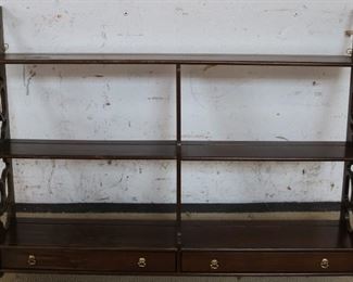 Mahogany hanging shelf