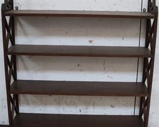 Mahogany hanging shelf