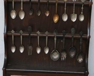 Spoon rack w/ spoons