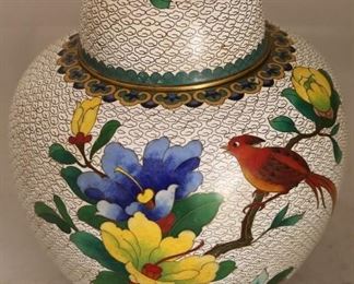 Cloissonne ginger jar